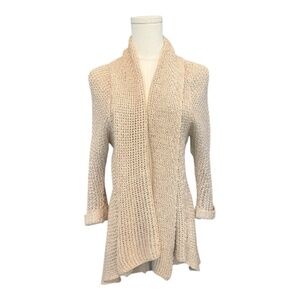 ✨ GUC CABI Women’s Teacher’s Pet Tan Open Front Cardigan Long Sleeve | Size S